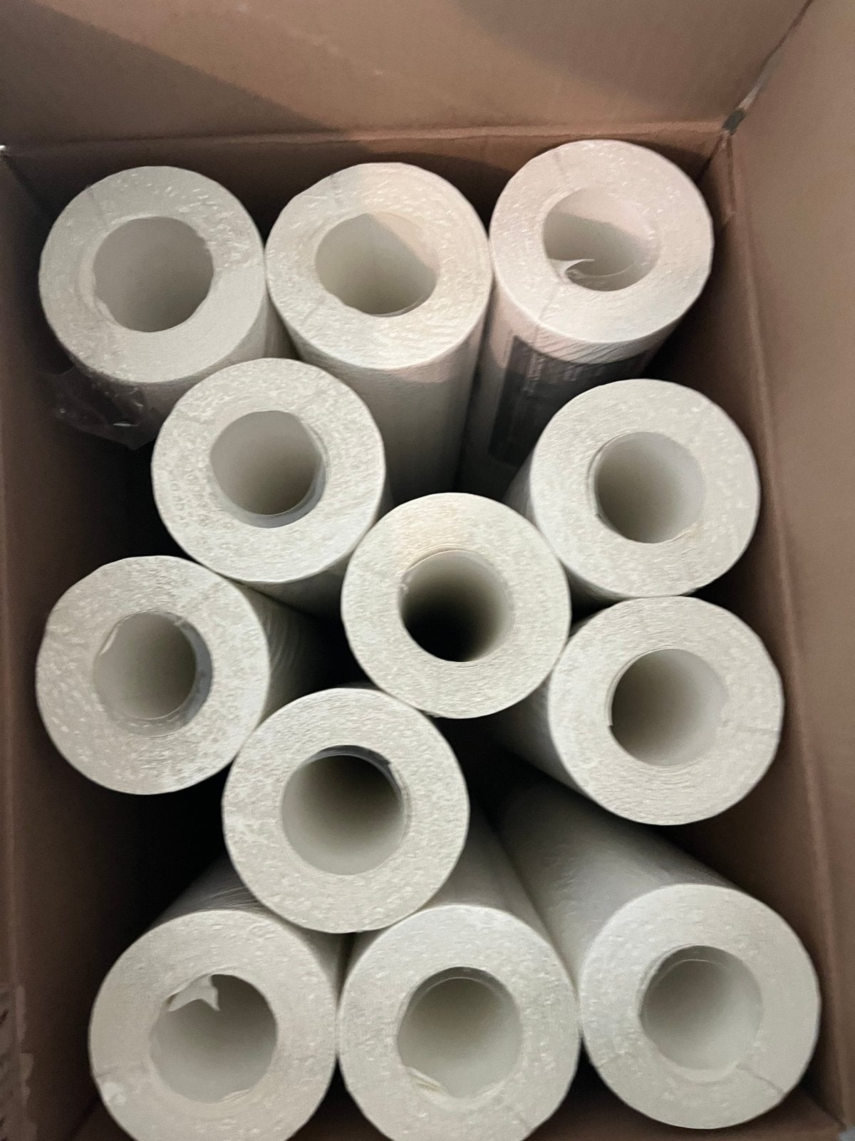 Nieuw Vliesbehang - Structuur - Wit/Gebroken Wit 12stuk, Ophalen of Verzenden, Minder dan 10 m², Wit