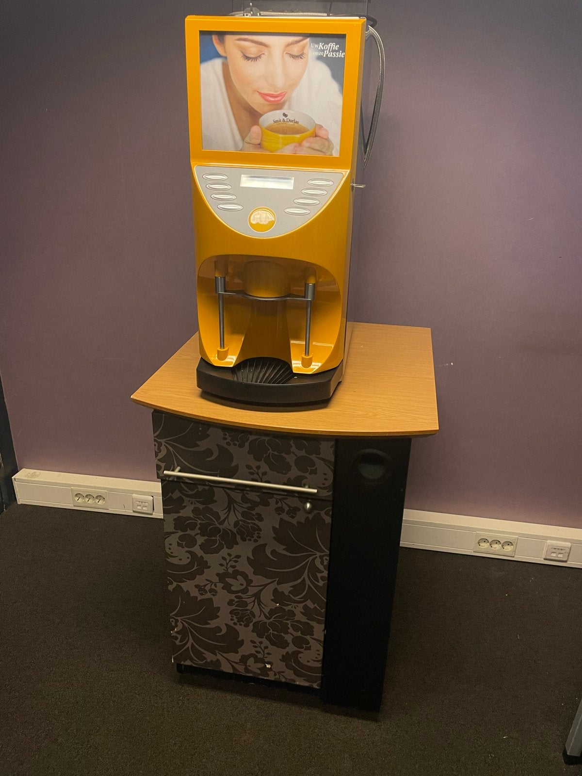 Smit & Dorlas Koffiemachine met onderkast, Witgoed en Apparatuur, Koffiezetapparaten, Ophalen, Gebruikt, Koffiebonen, 10 kopjes of meer