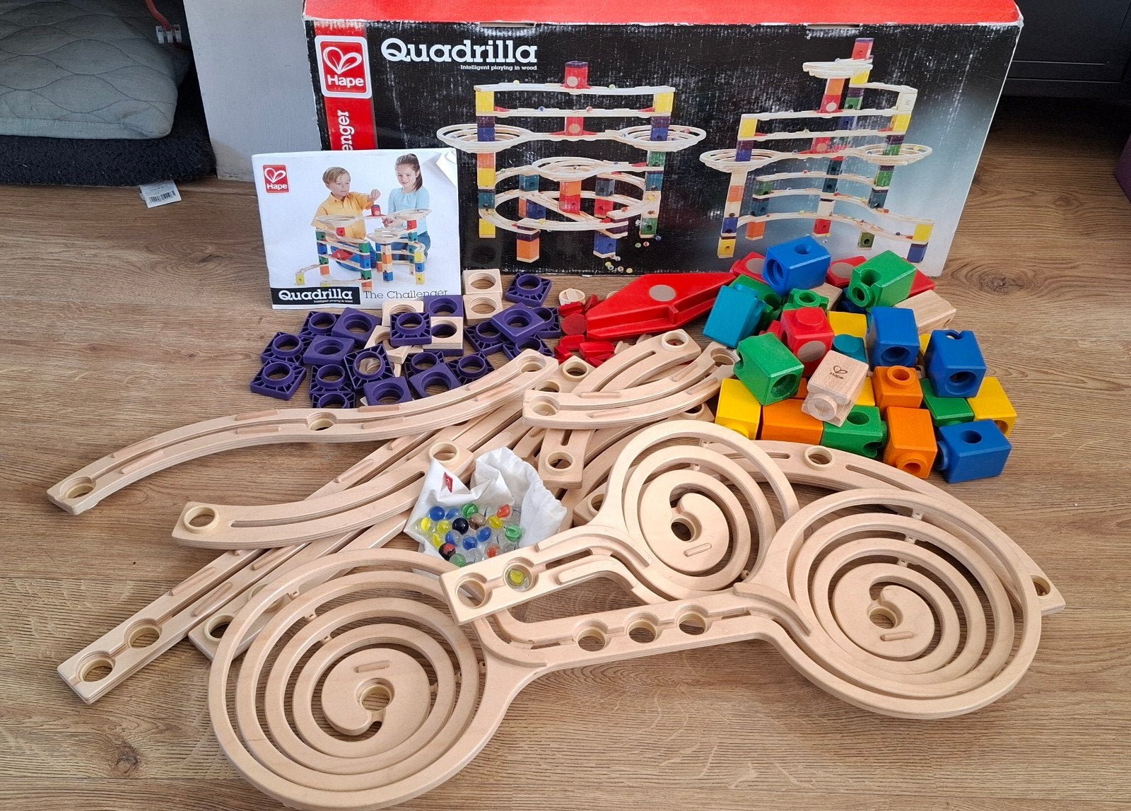 houten knikkerbaan, Kinderen en Baby's, Speelgoed | Houten speelgoed, Ophalen, Zo goed als nieuw