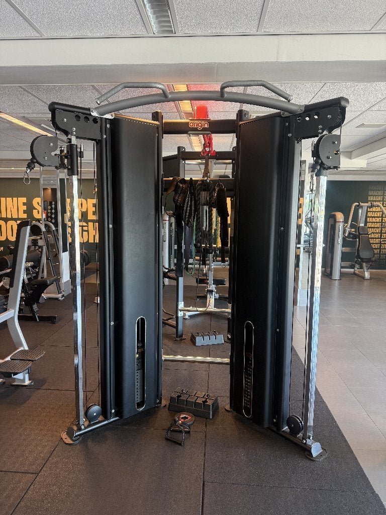 Origin Dual Adjustable Pulley | 2 x 91 kg | nieuwe kabels, Ophalen, Benen, Krachtstation, Zo goed als nieuw