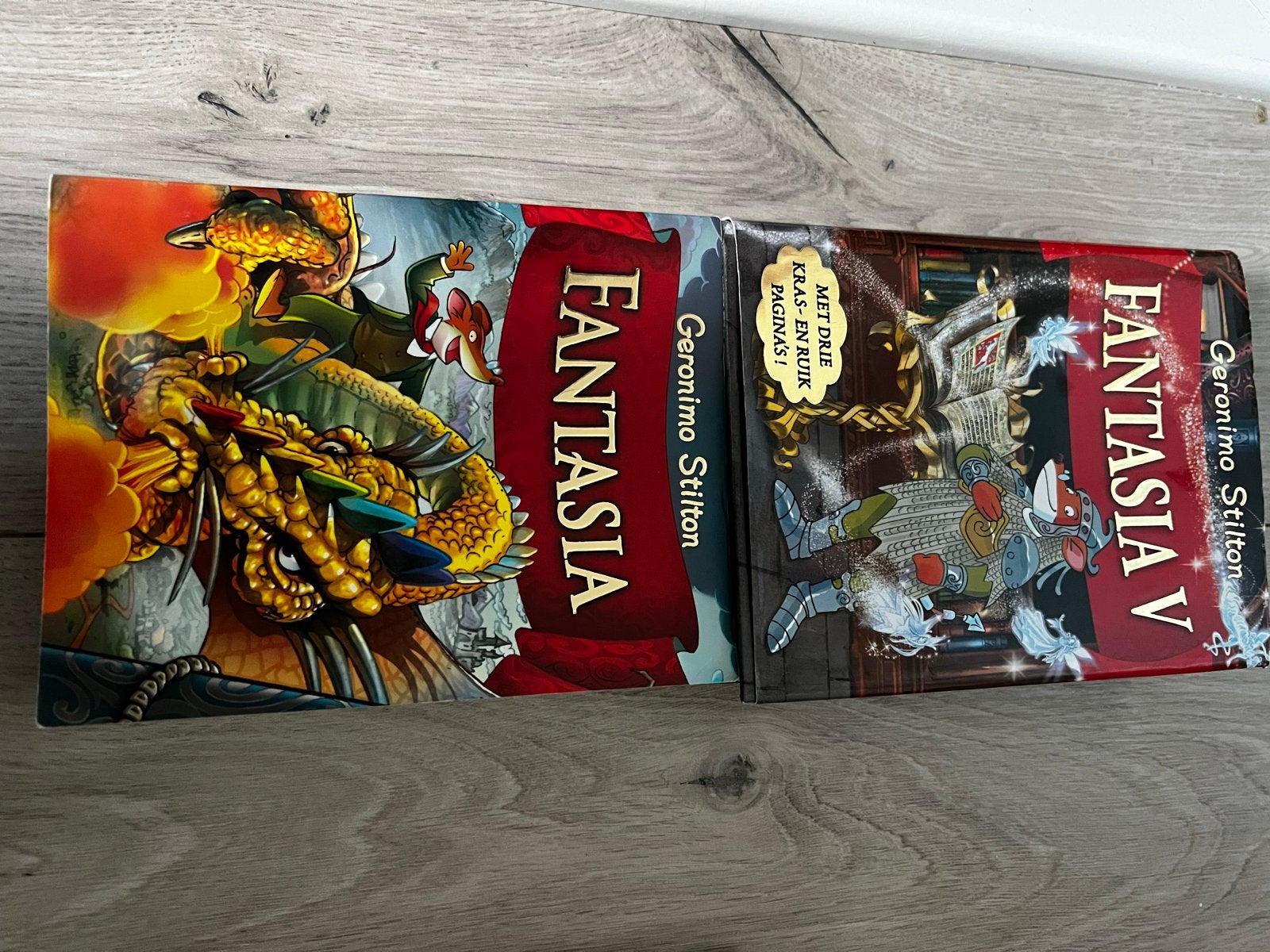 Geronimo Stilton Fantasia Boeken - Deel 1 & 5, Boeken, Ophalen of Verzenden, Gelezen