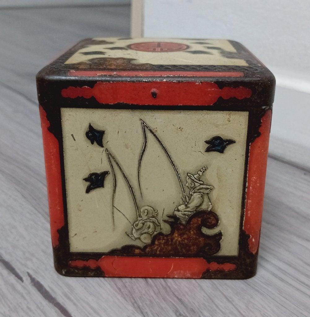 vintage Niemeijer Oranje Pecco Thee blik, Verzenden, Gebruikt, Thee