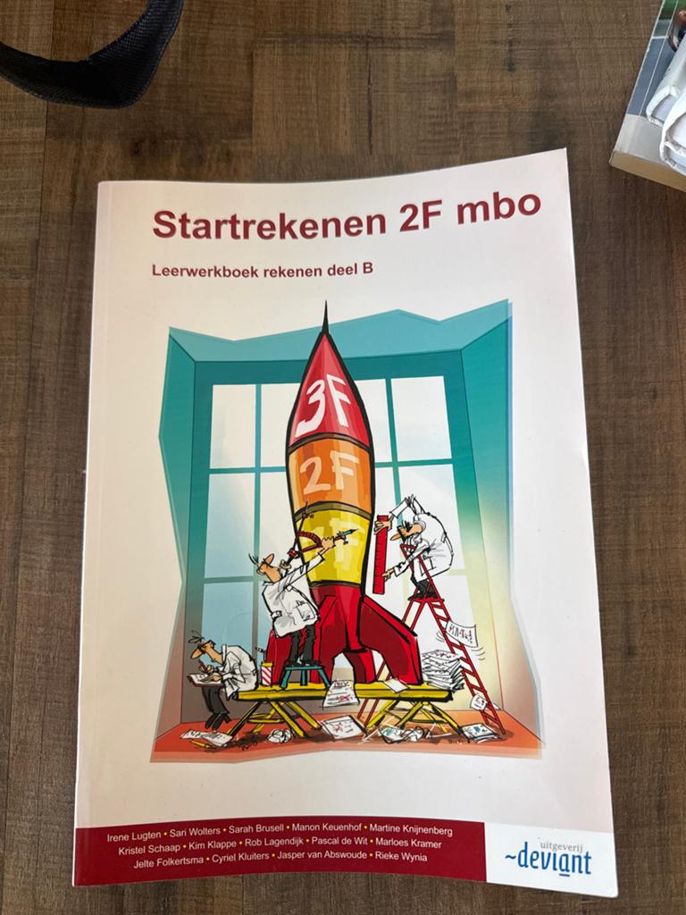 Startrekenen 2F mbo Leerwerkboek rekenen deel B, Ophalen of Verzenden, Zo goed als nieuw, Overige niveaus, Overige vakken
