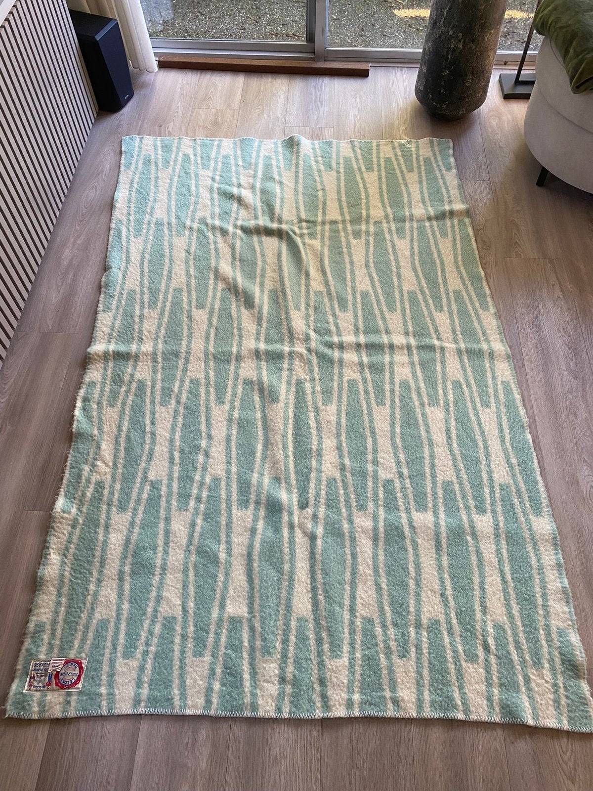Wollen deken 212x132cm | 100% Schapenwol, Gebruikt, 100 tot 150 cm, Ophalen of Verzenden, 200 cm of meer