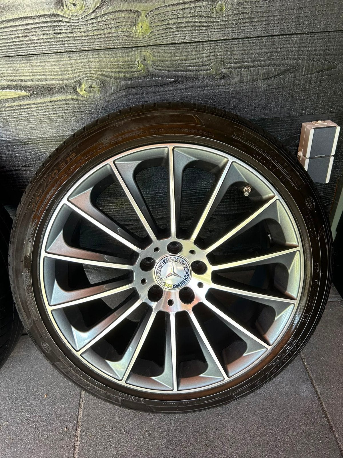 Set: 4 banden + velgen (Michelin Primacy 3) 245/ 40R19 98Y, Banden en Velgen, Personenwagen, Zomerbanden, Ophalen