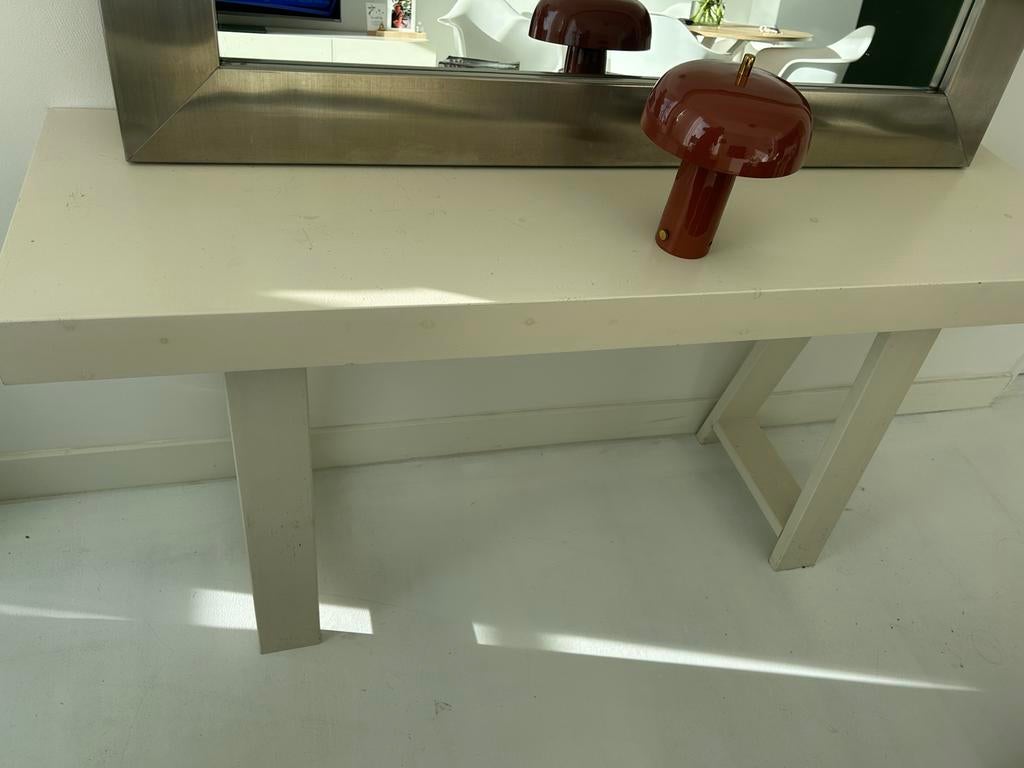 Sitetabels creme, Ophalen, 50 tot 100 cm, Rond, Zo goed als nieuw