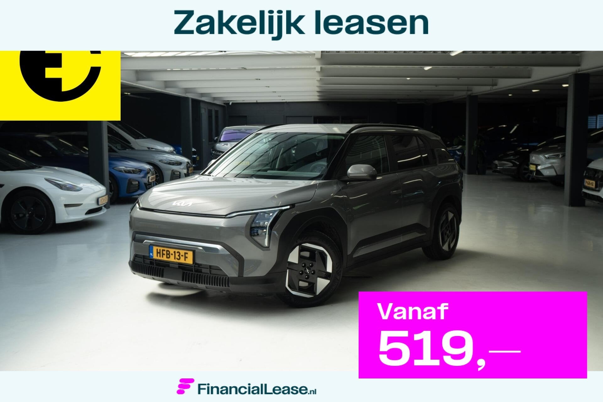 Kia EV3 Plus 81.4 kWh | SOH 99,7% | Stoelverwarming | Stuurv, Stof, Gebruikt, Origineel Nederlands, Grijs