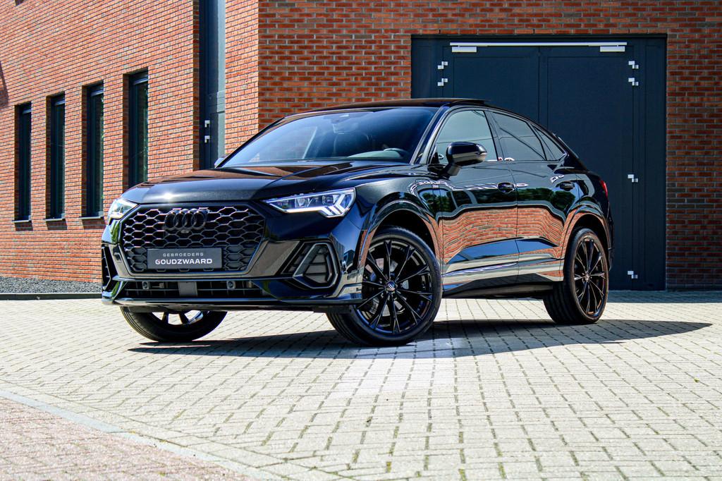 Audi Q3 Sportback 45 TFSI e S Edition | 360 camera | Pano |, Gebruikt, Zwart, Zwart, Hybride Elektrisch/Benzine