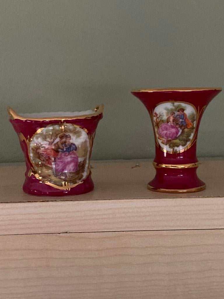 Limoges porseleinen stukjes, Antiek en Kunst, Ophalen of Verzenden