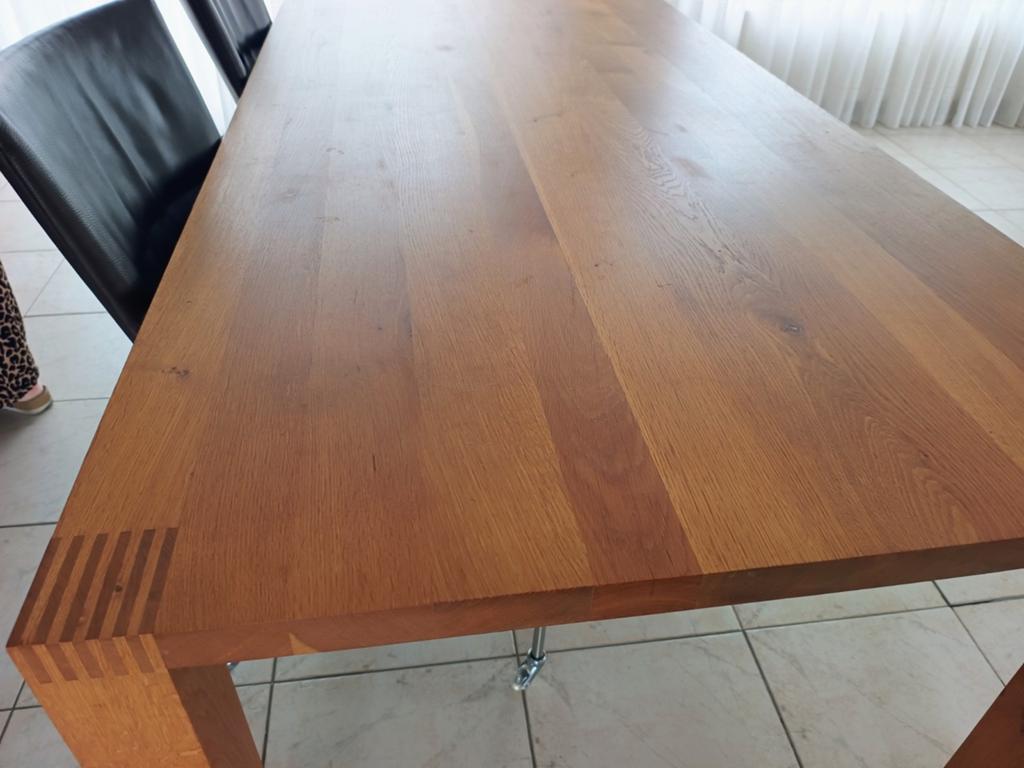 Pilat&Pilat Doris Massief houten eettafel, eiken olie., Huis en Inrichting, Tafels | Eettafels, Ophalen, 50 tot 100 cm, Zo goed als nieuw