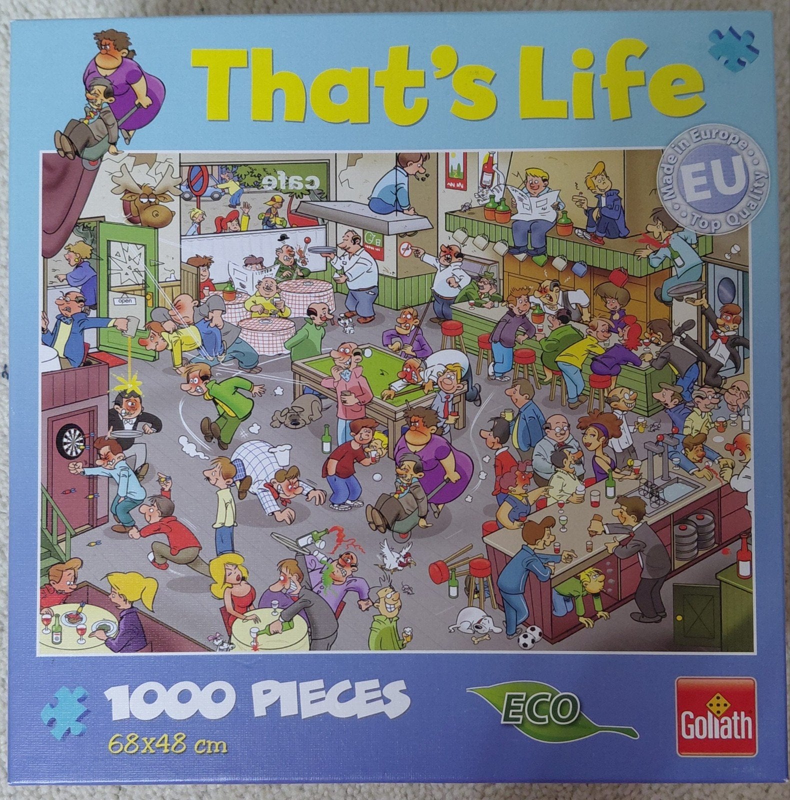 That's Life puzzel, 1000 stukjes, Ophalen of Verzenden, 500 t/m 1500 stukjes, Zo goed als nieuw, Legpuzzel