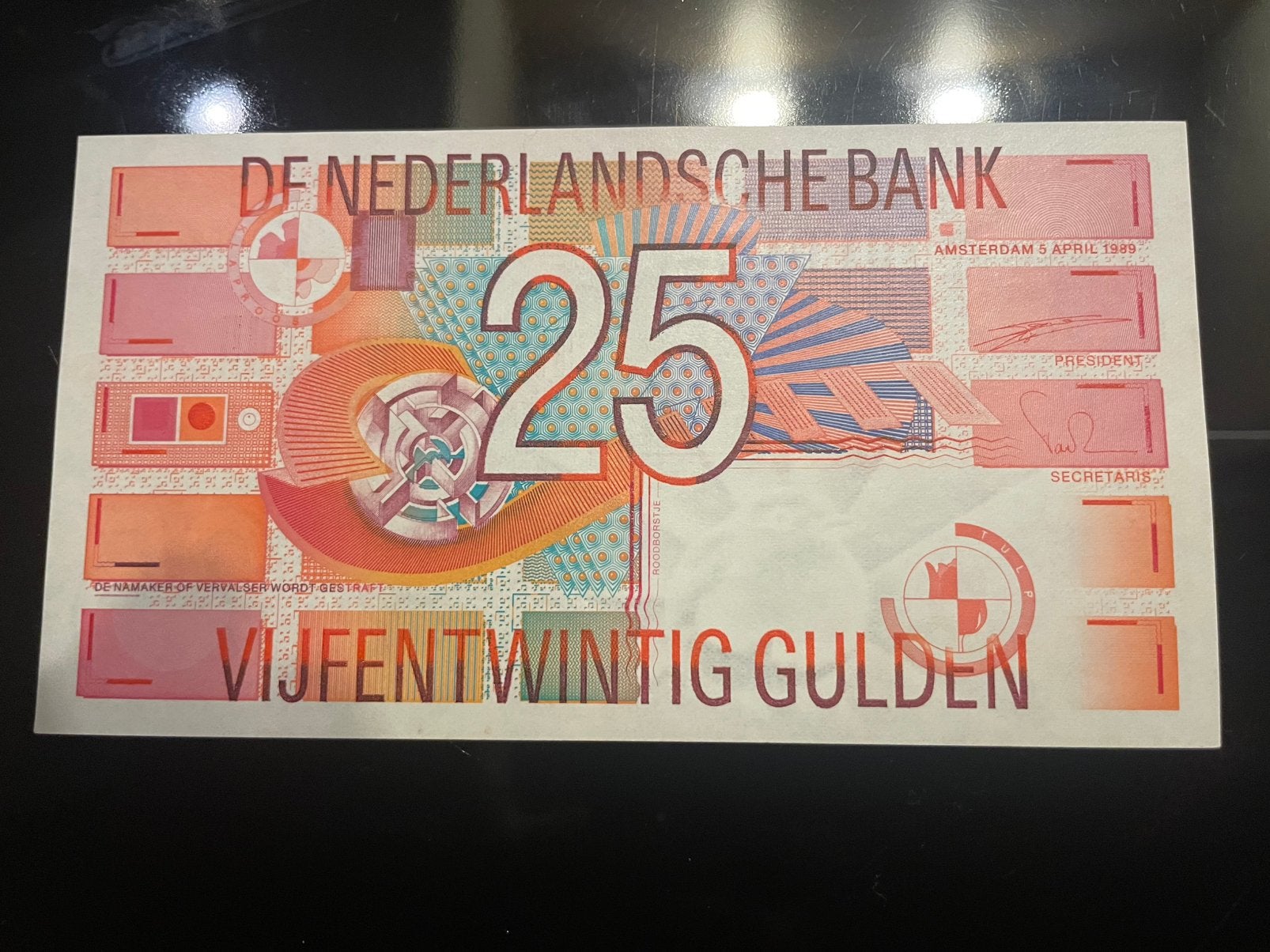 3 x Roodborstje 25 gulden uit 1989, Ophalen of Verzenden, 25 gulden