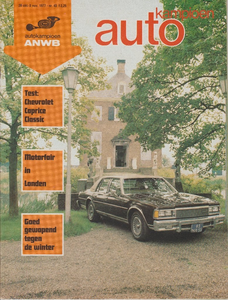 Chevrolet Caprice Classic test in Autokampioen 1977, Boeken, Gelezen, Chevrolet, Ophalen of Verzenden, Autokampioen