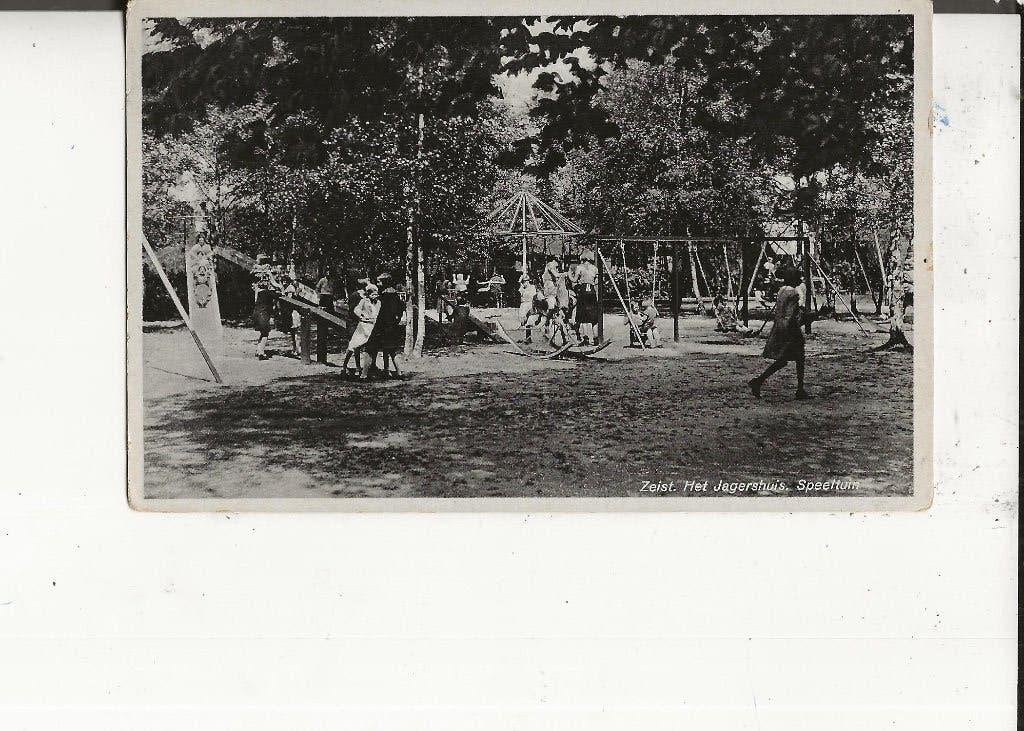 Zeist Het Jagershuis met Speeltuin 22-12-1938, Ophalen of Verzenden, 1920 tot 1940, Gelopen, Utrecht
