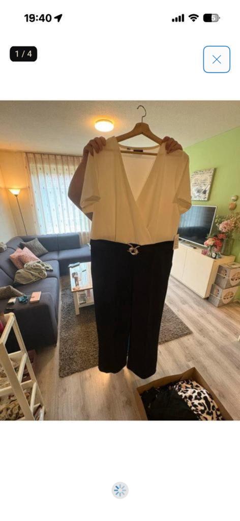 Bonprix Jumpsuit Nieuw Maat 48 🟢‼️, Kleding | Dames, Jumpsuits, Ophalen of Verzenden, Nieuw, Maat 46/48 (XL) of groter, Zwart