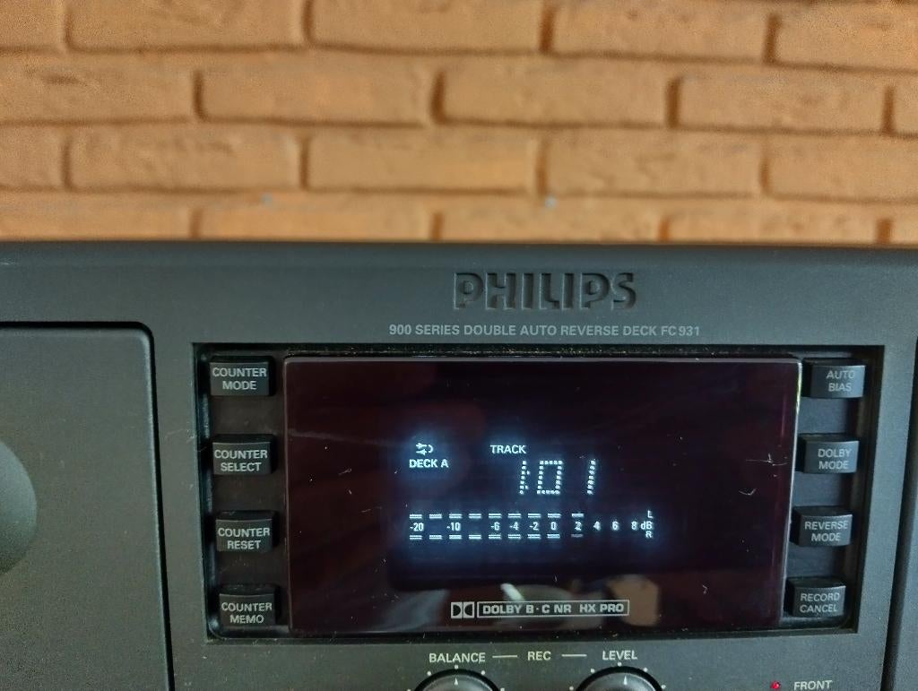 Cassettedeck Philips FC911, Dubbel, Philips, Veenpluis 4 best, Philips