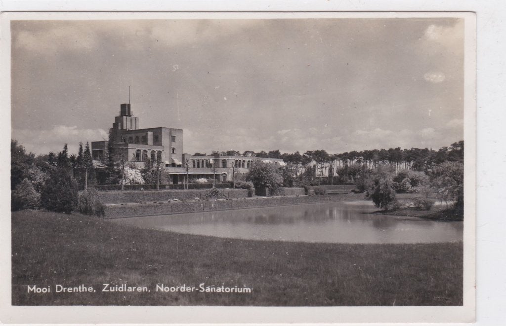18740 Mooi Drenthe Zuidlaren Noorder Sanatorium 1947, Ophalen of Verzenden, 1940 tot 1960, Gelopen, Drenthe