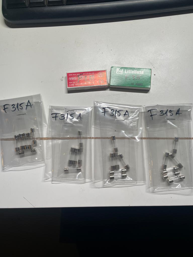 Zekeringen F315A - Diverse merken (SIBA, Littelfuse), Ophalen of Verzenden, Nieuw