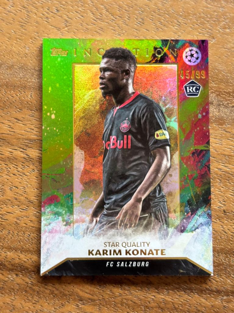 Karim Konate Topps Inception RC 45/99 FC Salzburg, Ophalen of Verzenden, Zo goed als nieuw, Buitenlandse clubs, Spelerskaart