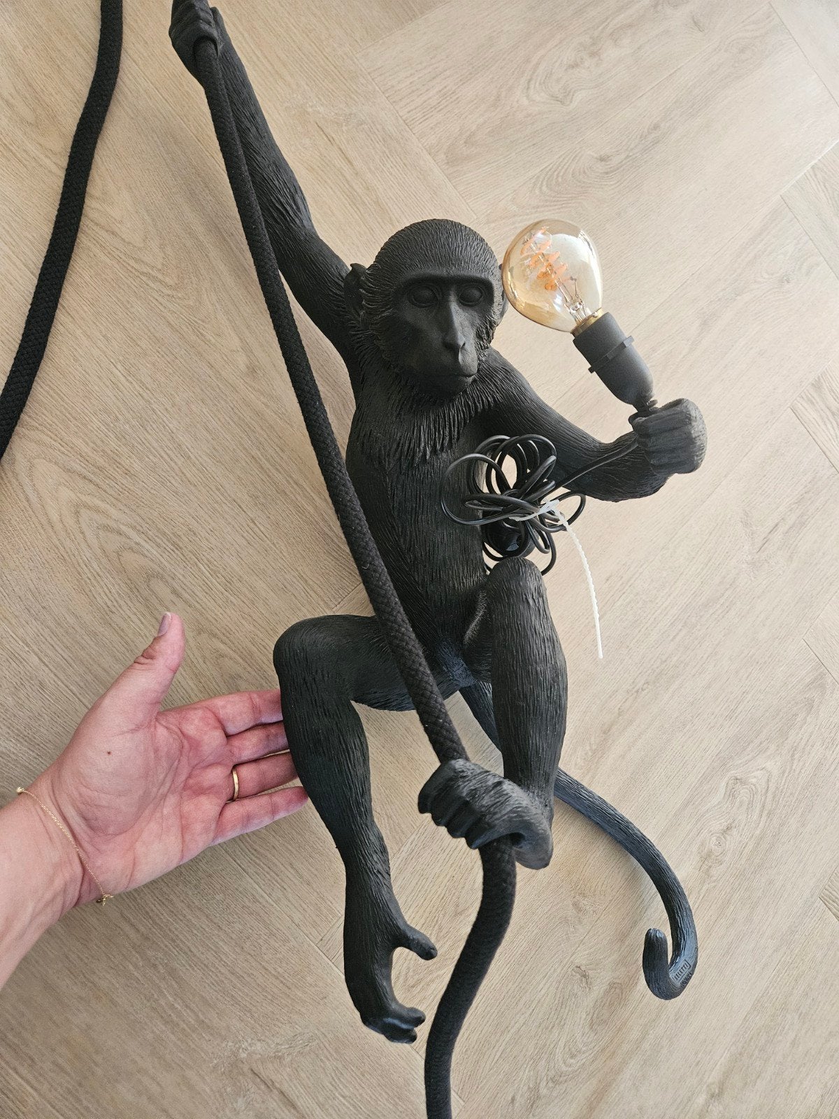 Seletti Monkey Ceiling Outdoor hanglamp zwart - Origineel, Huis en Inrichting, Ophalen