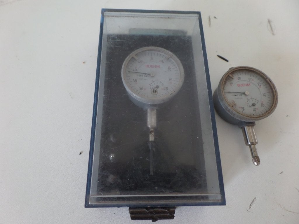 Tastmeetklokken, BOEHM, resol 0,01mm-5 mm, 2 st-(#9192), Ophalen of Verzenden, Gebruikt, Afstand