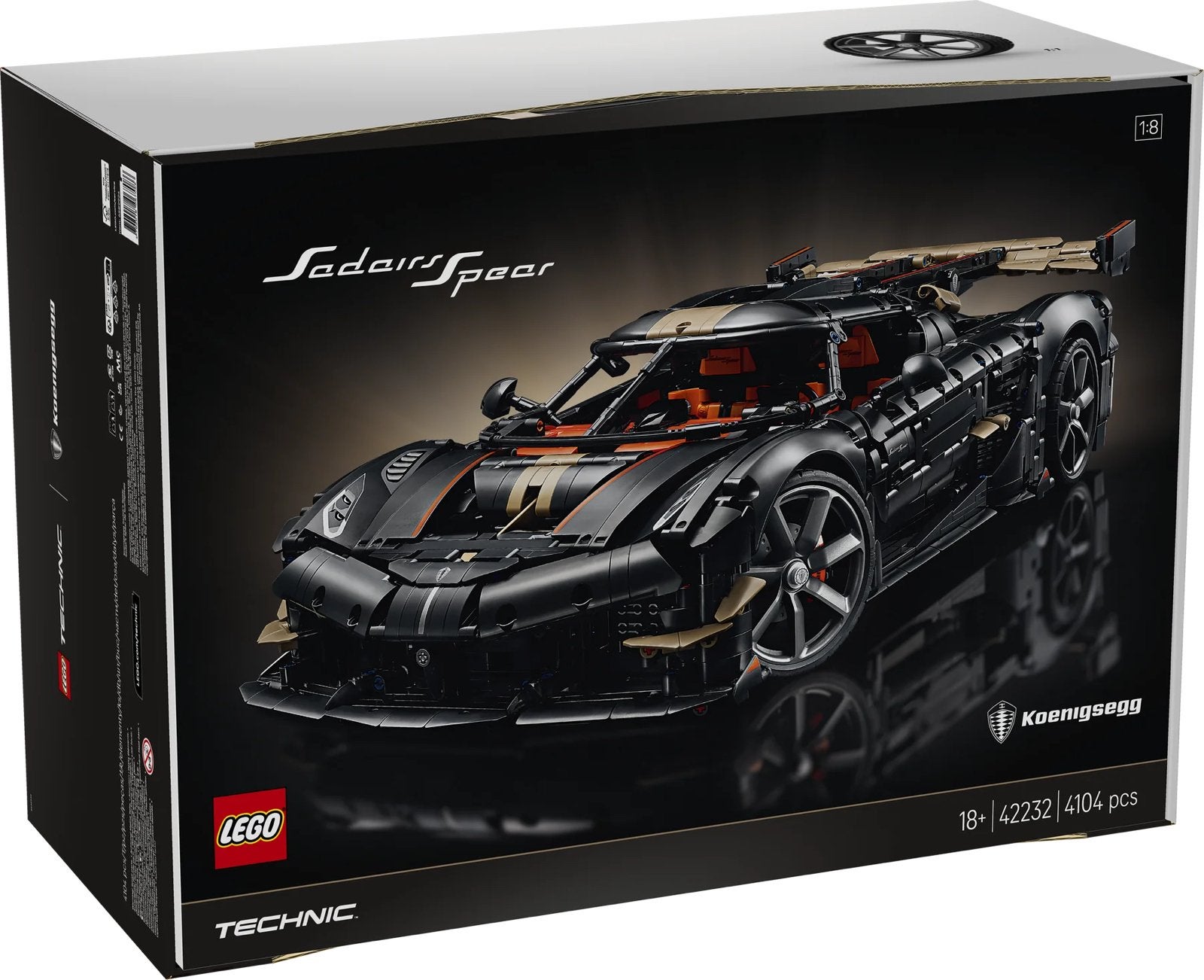 Lego Koeningsegg sadair’s spear 42232, Ophalen of Verzenden, Zo goed als nieuw