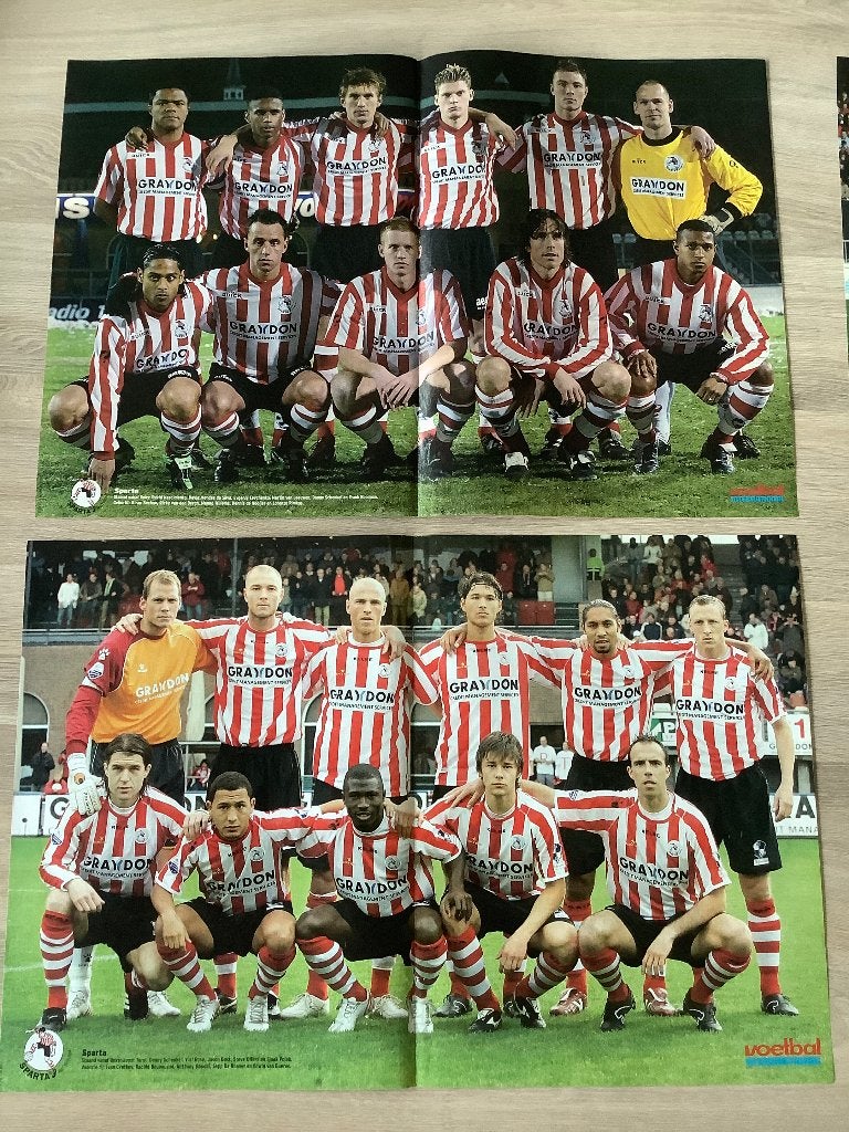 Posters Sparta Rotterdam Jaren 2000, Verzamelen, Sportartikelen en Voetbal, Ophalen of Verzenden, Zo goed als nieuw, Sparta, Poster, Plaatje of Sticker