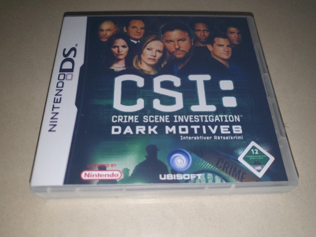CSI Dark Motives DS Game Case, Avontuur en Actie, Verzenden, 1 speler, Zo goed als nieuw