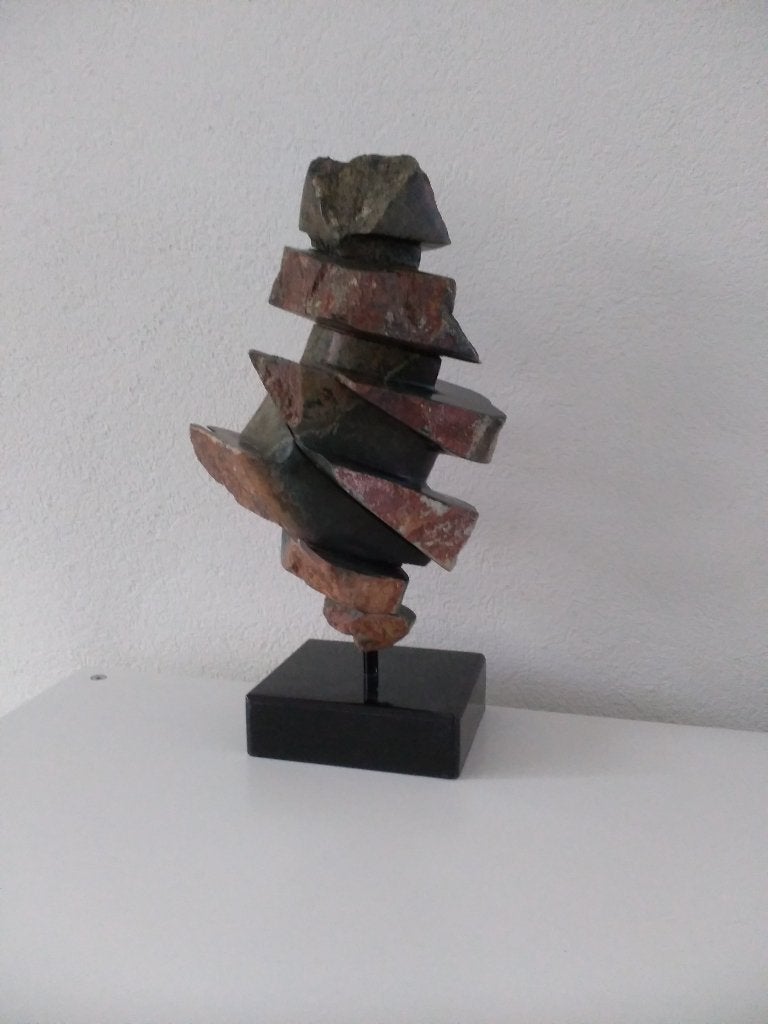 Massief:   BEELD uit STEEN......"EROSIE", Ophalen, 20 - 50 cm, Steen of Keramiek, Beeld