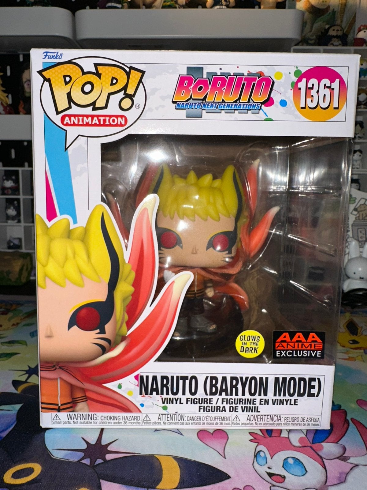 Naruto / Boruto: Baryon Mode Glow in the dark Funko Pop, Ophalen of Verzenden, Zo goed als nieuw