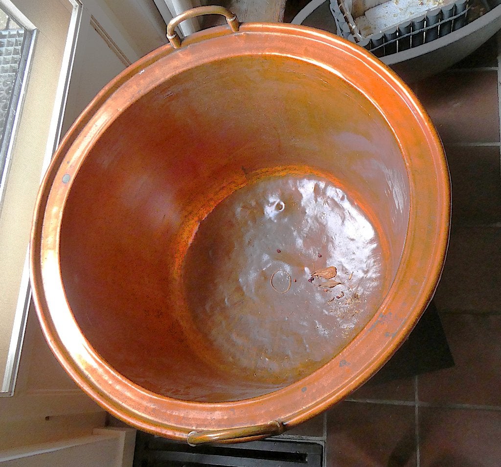 antieken koperen ketel, Antiek en Kunst, Ophalen, Koper