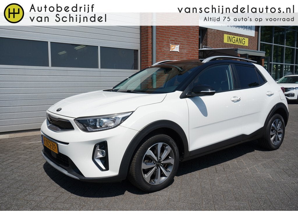 Kia Stonic 1.0 T-GDi MHEV DYNAMICPLUSLINE TWO TONE ORIGINEEL, Auto's, Kia, Gebruikt, Wit, Origineel Nederlands, Handgeschakeld