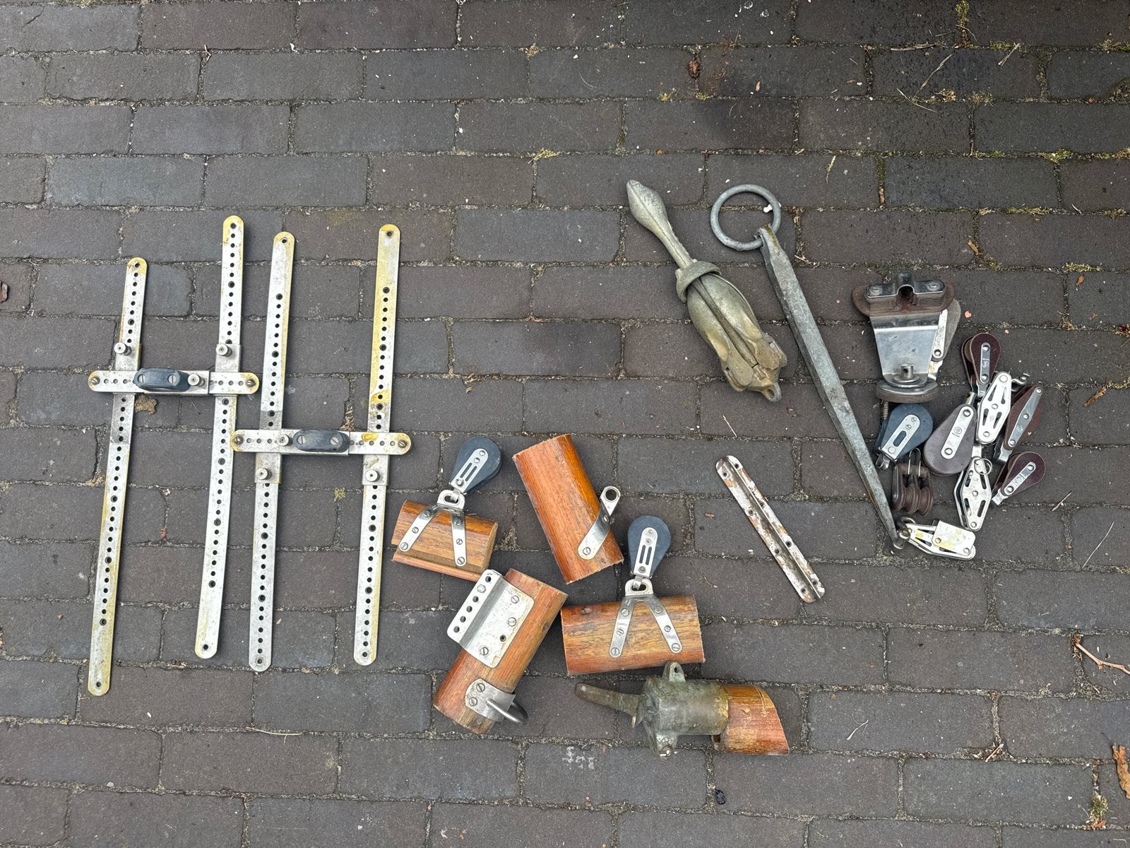 Diverse scheepsbeslag en onderdelen, Watersport en Boten, Accessoires en Onderhoud, Ophalen, Gebruikt, Lijn of Blok