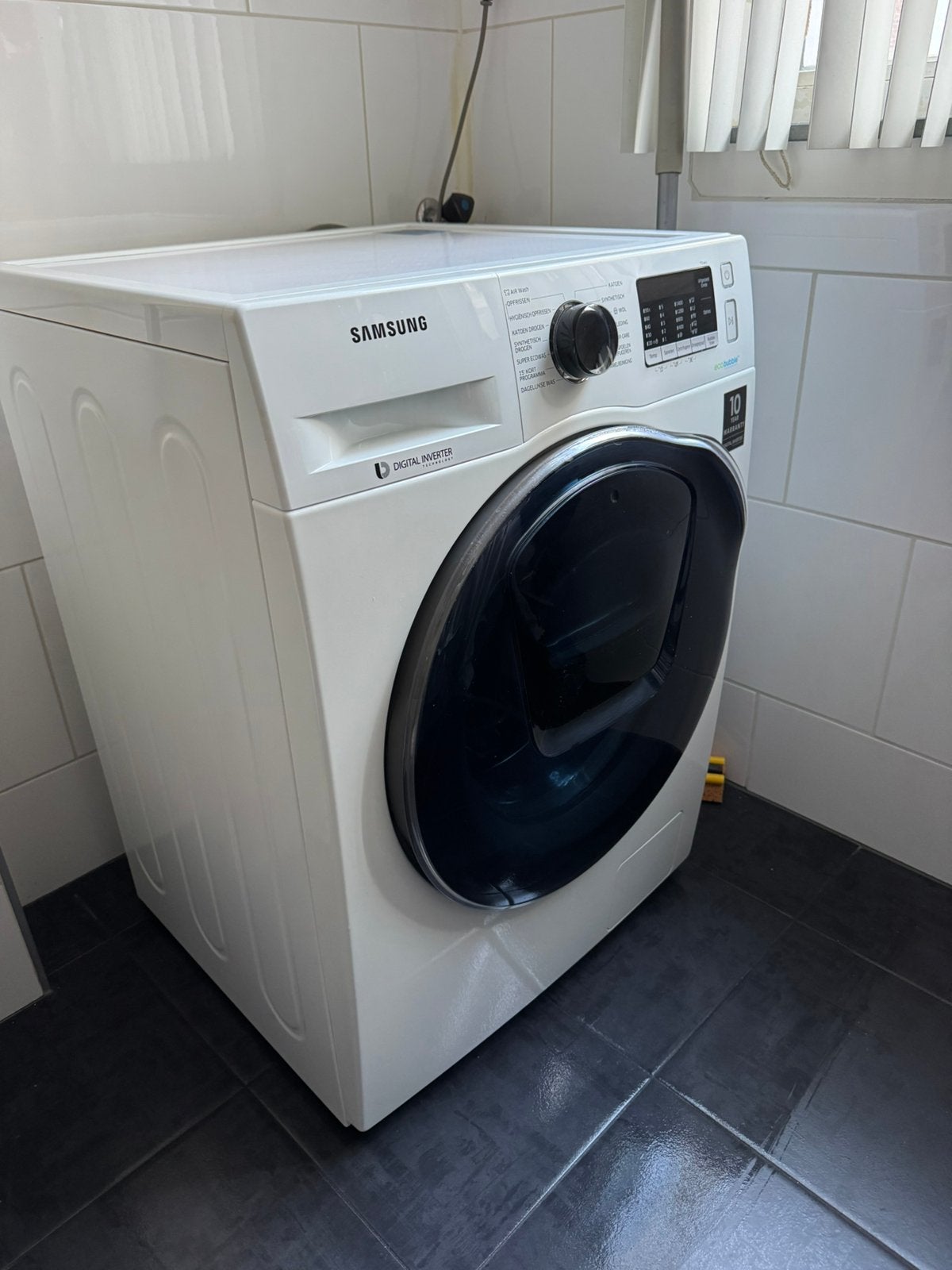 Samsung WD70K5BOOOW AddWash - 7/5kg, Ophalen, Zo goed als nieuw, 85 tot 90 cm, 1200 tot 1600 toeren