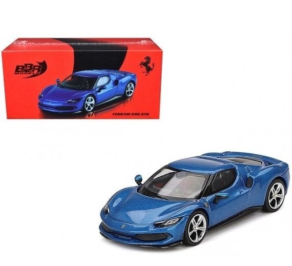 Ferrari 296 GTB Blu Corsa (Blauw) 1:64 BBR-Models, BBR-Models, Tschuiten@hotmail.com, Auto, Nieuw