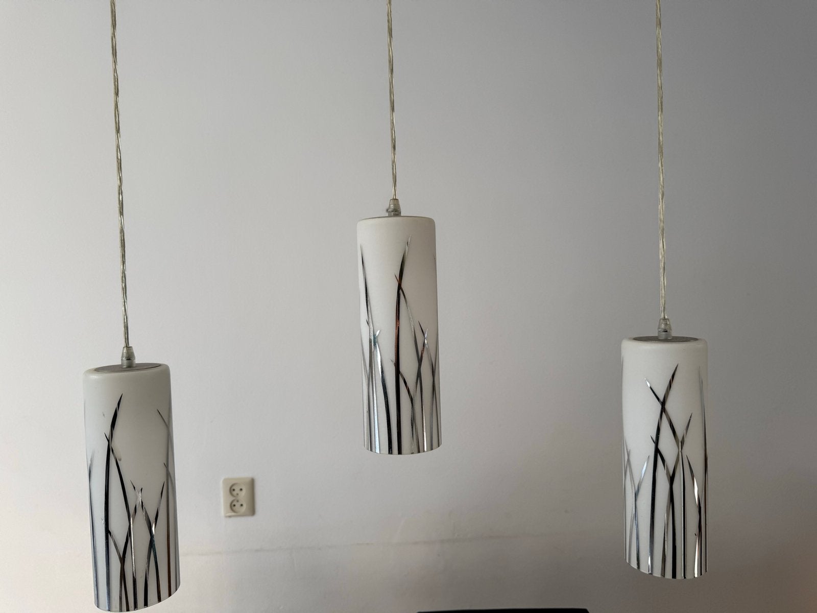 Hanglamp met 3 lampen - modern design, Ophalen, Gebruikt, Metaal, Overige fittingen