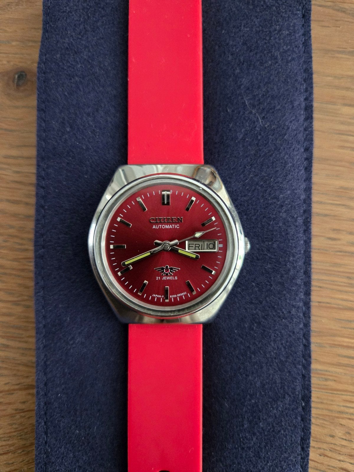 Citizen Eagle automatic vintage, Sieraden, Tassen en Uiterlijk, Horloges | Heren, Leer, Staal, Verzenden, Polshorloge