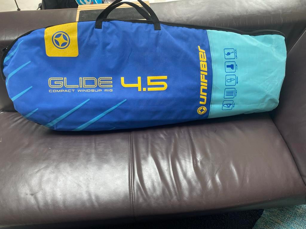Unifiber Glide 4.5 Compact Windsup Rig, Ophalen of Verzenden, Zo goed als nieuw, Complete set, Met draagtas