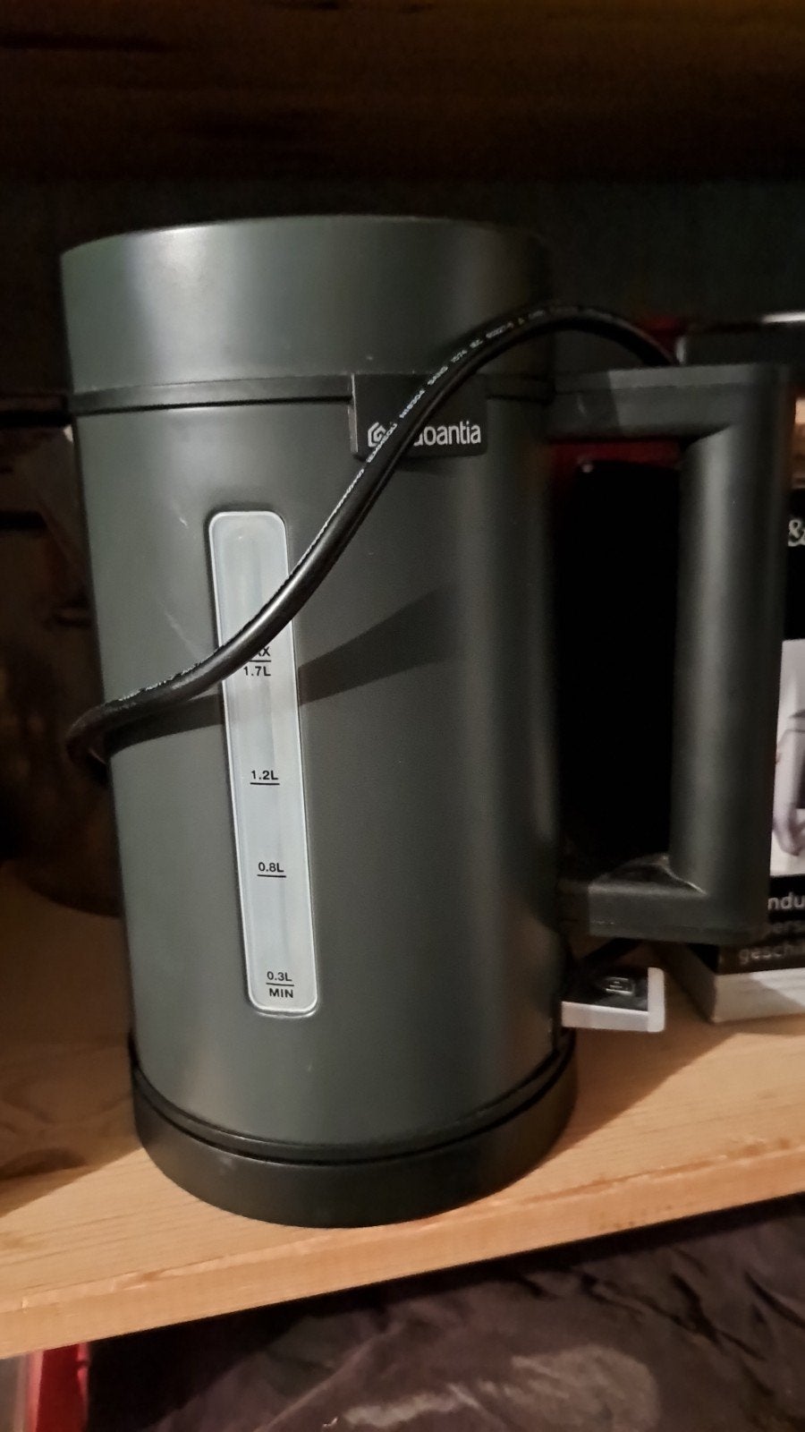 Brabantia waterkoker - Zo goed als nieuw, 1 tot 2 liter, Ophalen of Verzenden, Zo goed als nieuw