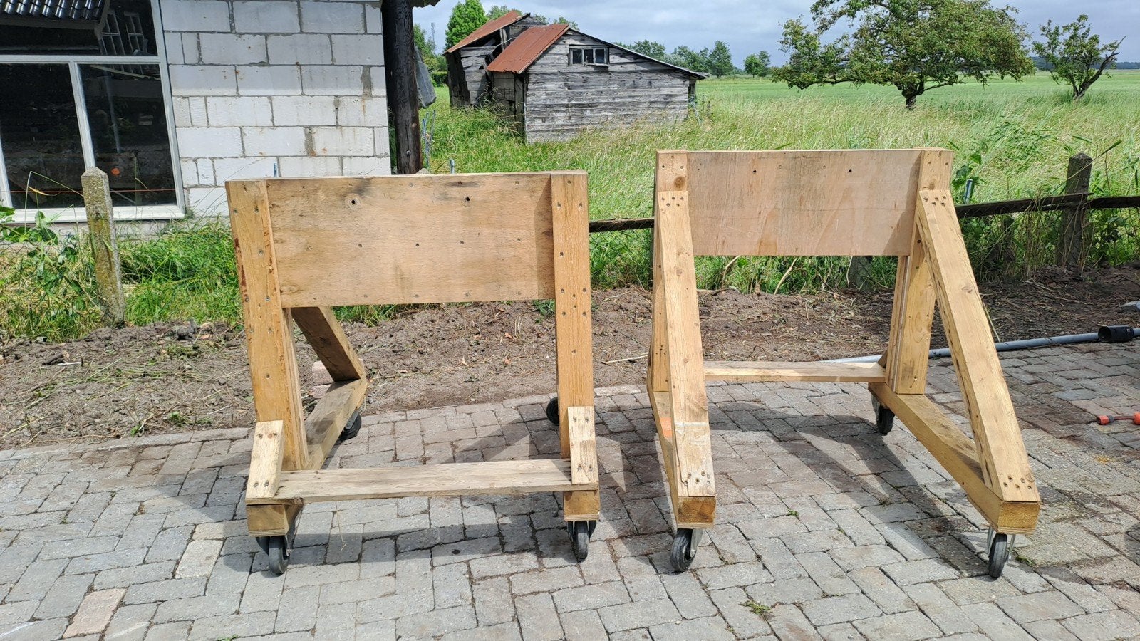 Buitenboordmotor bok, 2 verrijdbare buitenboordmotor bokken, Ophalen, Motor en Techniek