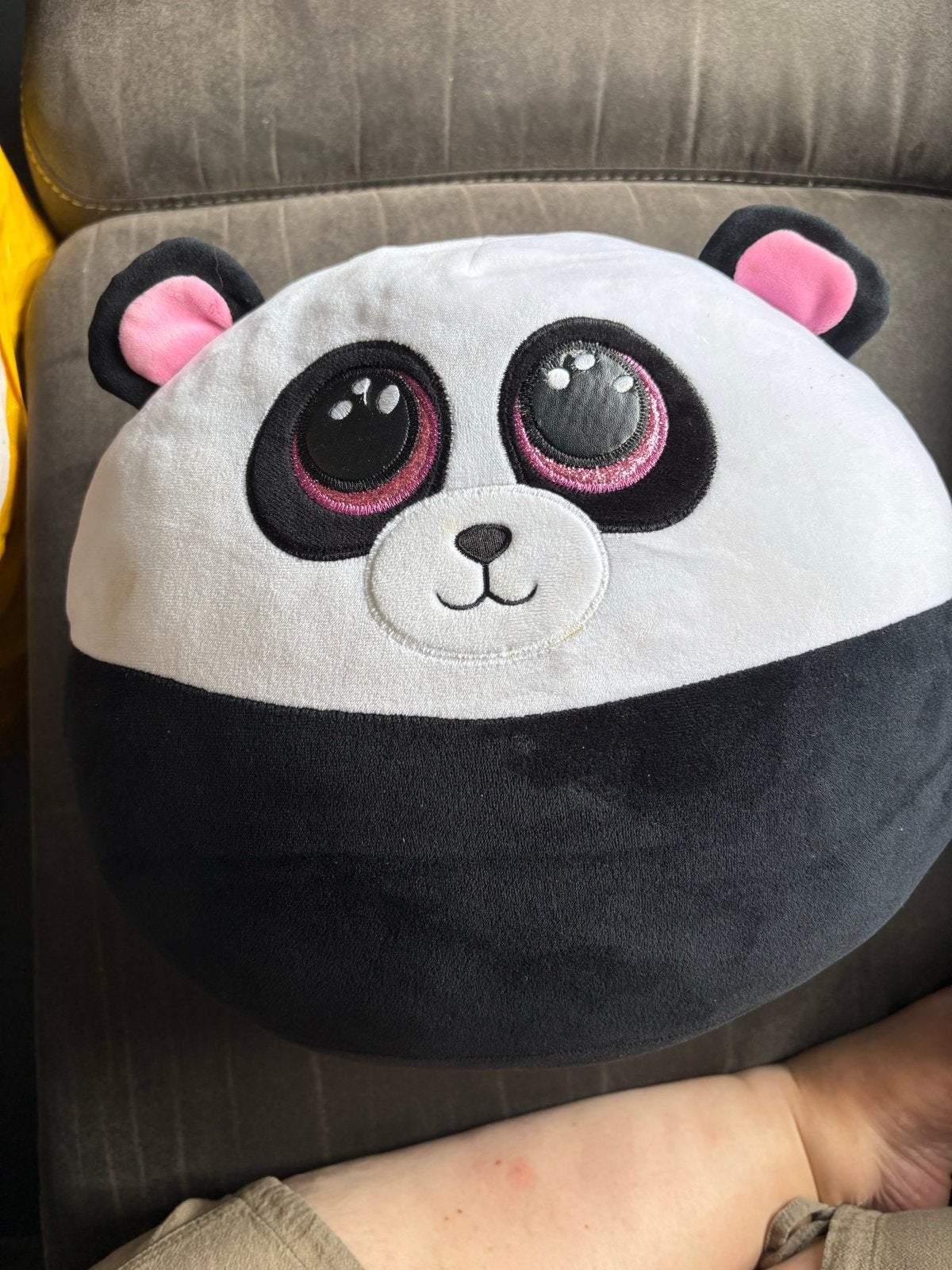 TY Beanie Boo Bamboo Panda Knuffel - Groot Formaat, Overige karakters, Overige typen, Zwart, Ophalen of Verzenden