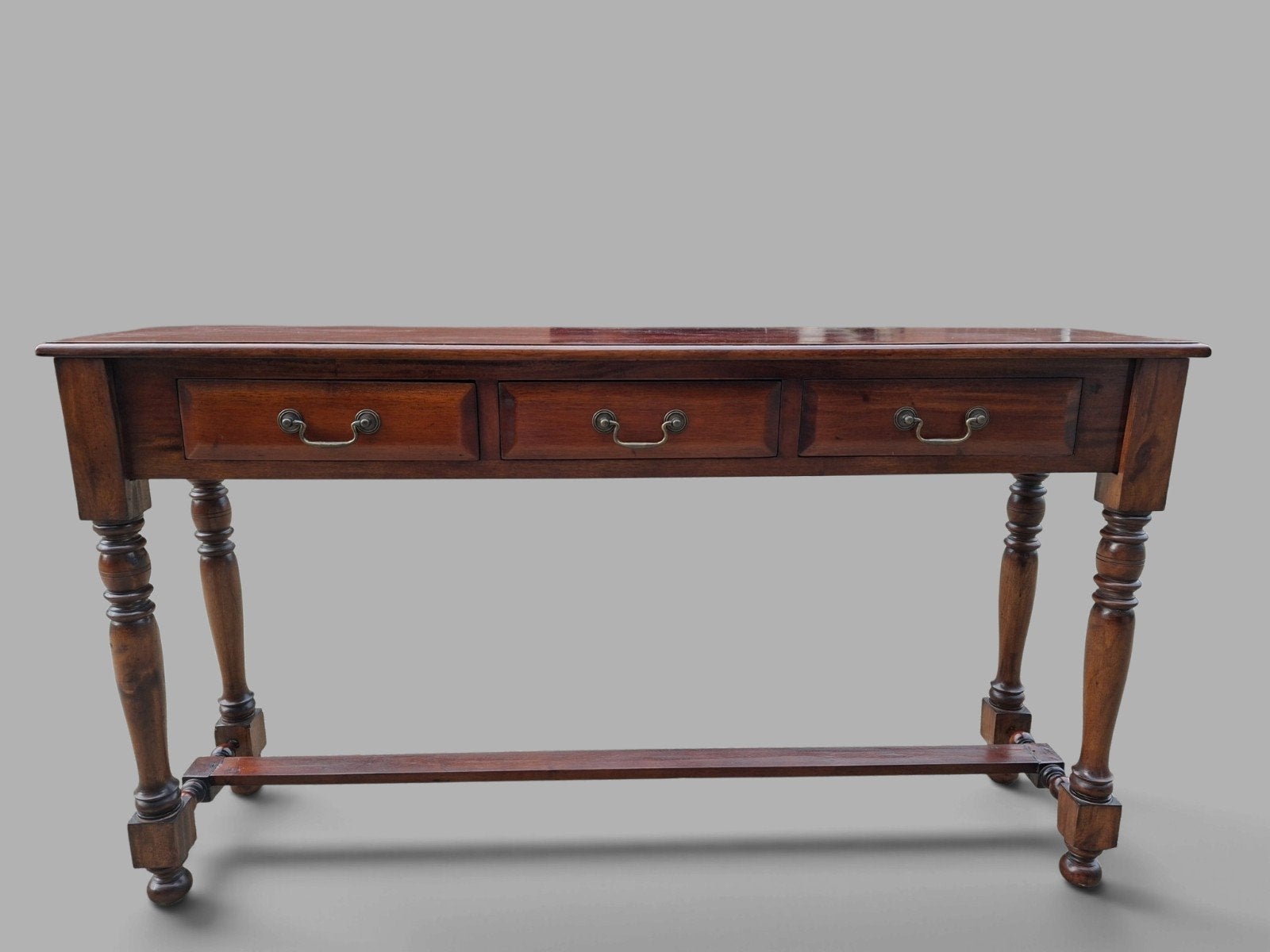 Klassieke Engelse sidetable, wandtafel, console afm: 140x34c, Ophalen of Verzenden
