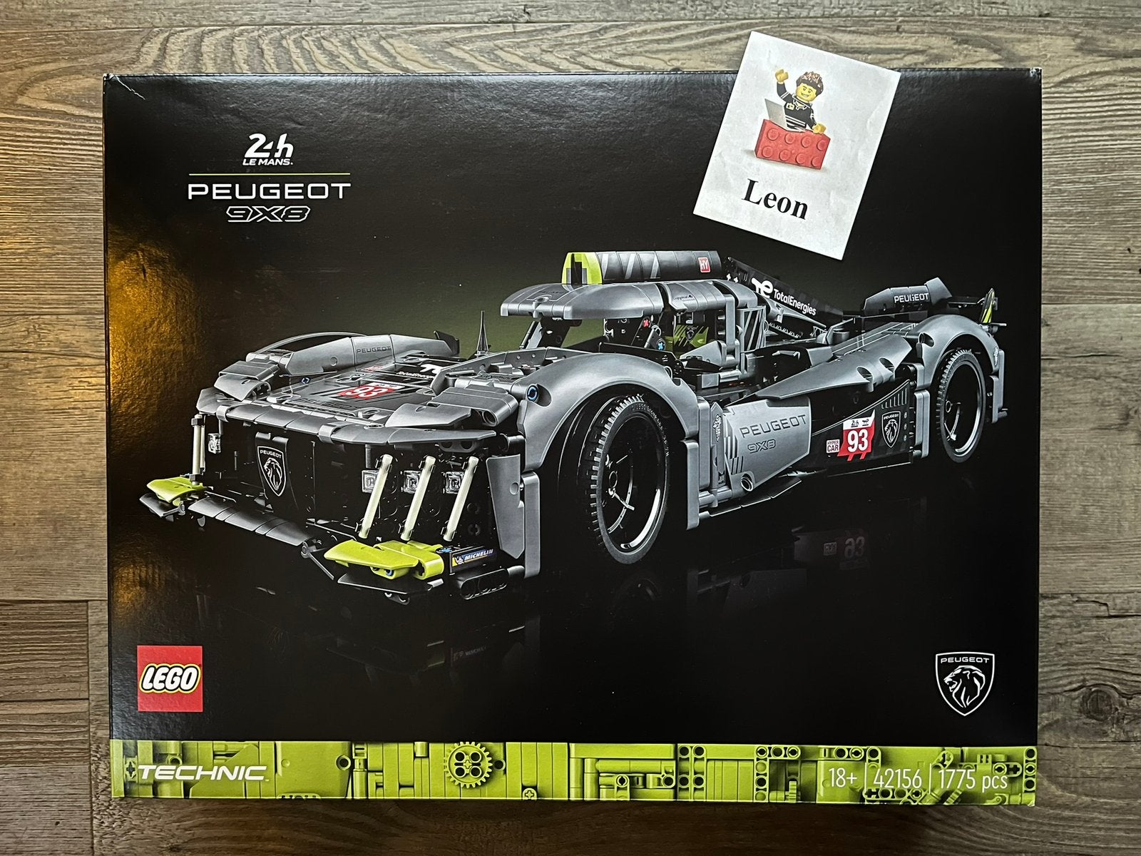 Lego Technic 42156 PEUGEOT 9X8 24H Le Mans Hybrid Hypercar, Lego, Nieuw, Ophalen of Verzenden, Technic