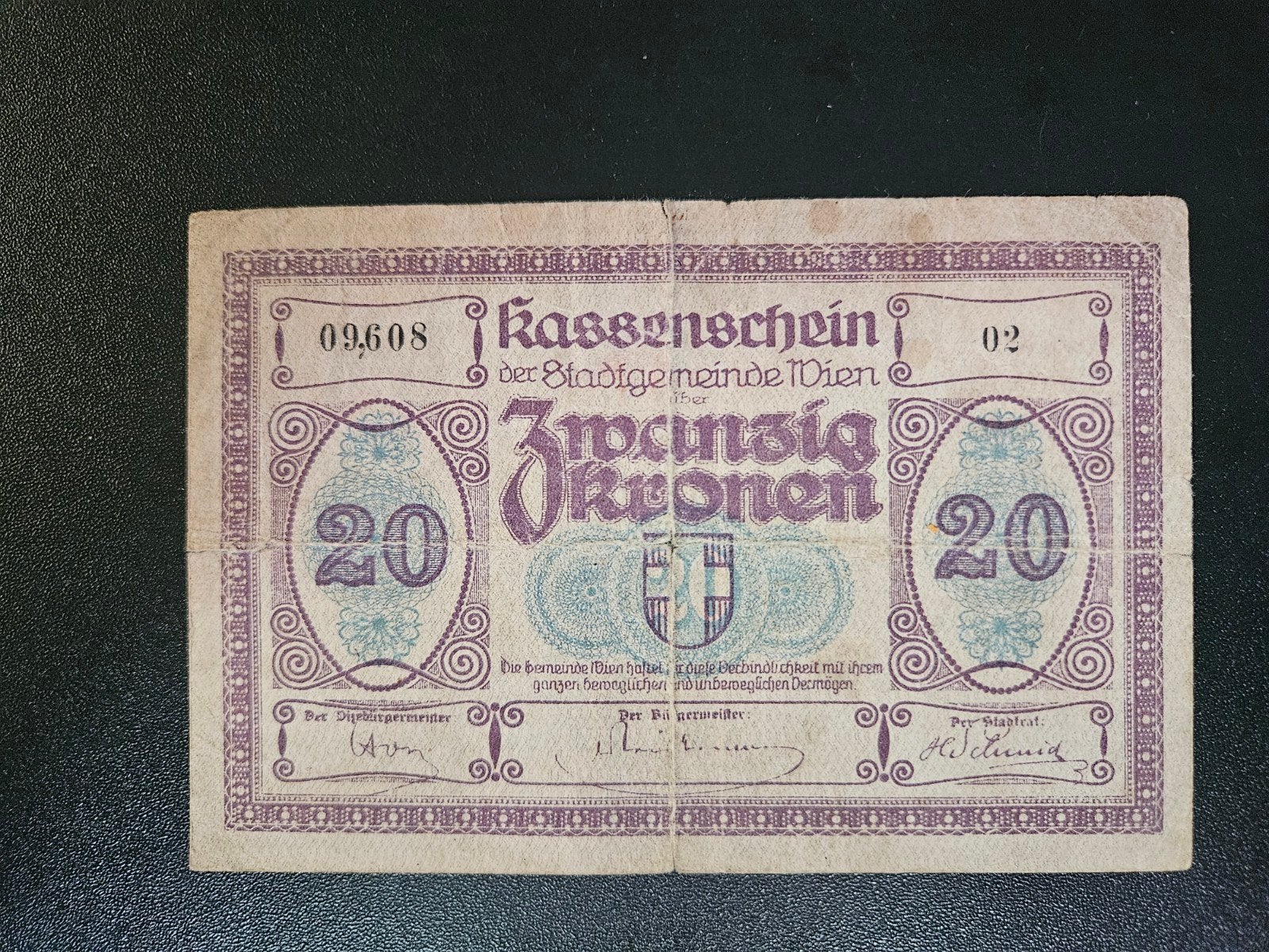 Oostenrijk Wien Wenen 1918 20 kronen, Postzegels en Munten, Bankbiljetten | Europa | Niet-Eurobiljetten, Ophalen of Verzenden