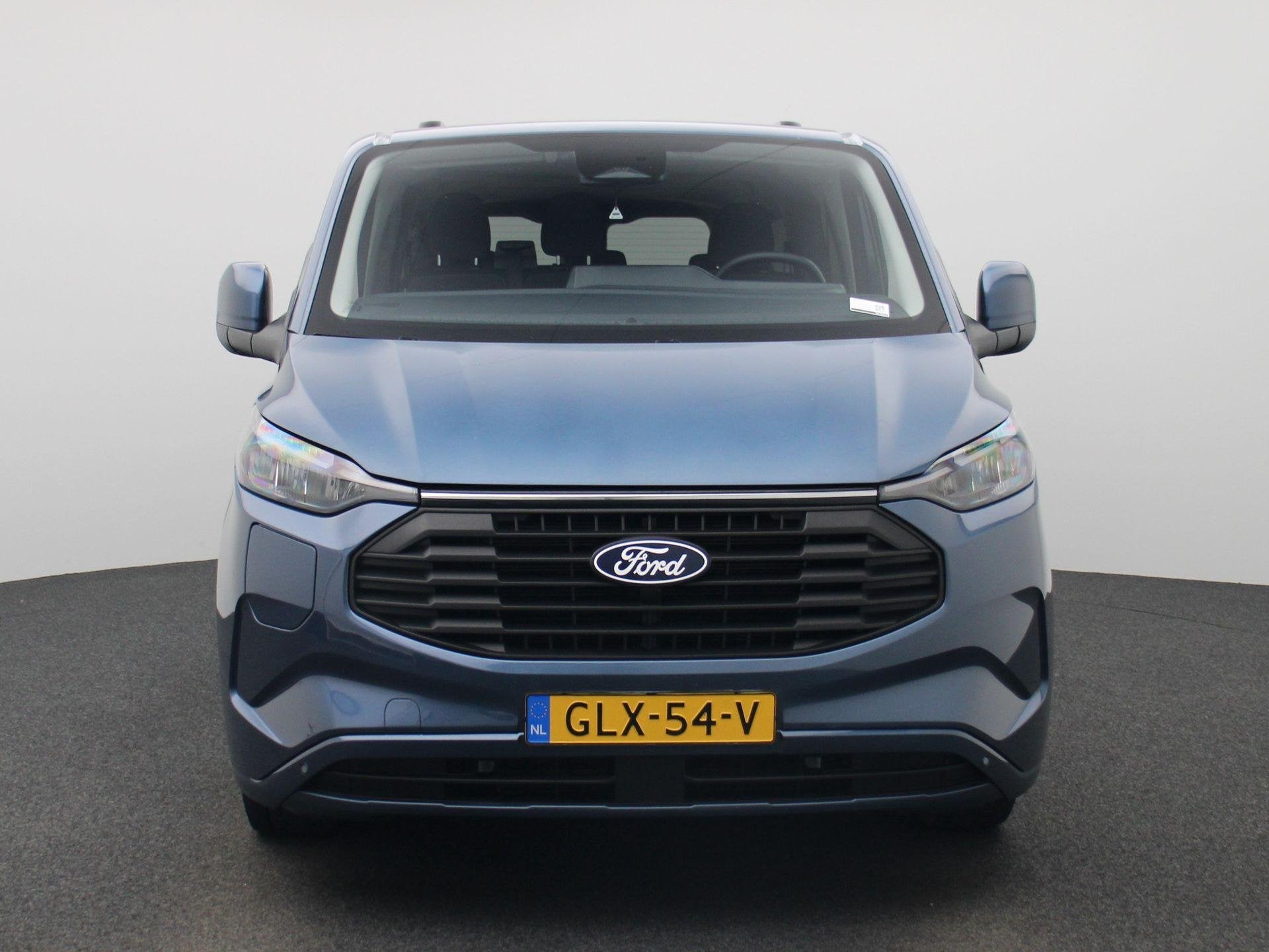 Ford Transit Custom 340 2.5 PHEV L2H1 Kombi Limited Incl. BT, Gebruikt, Blauw, Bedrijf, 9 stoelen