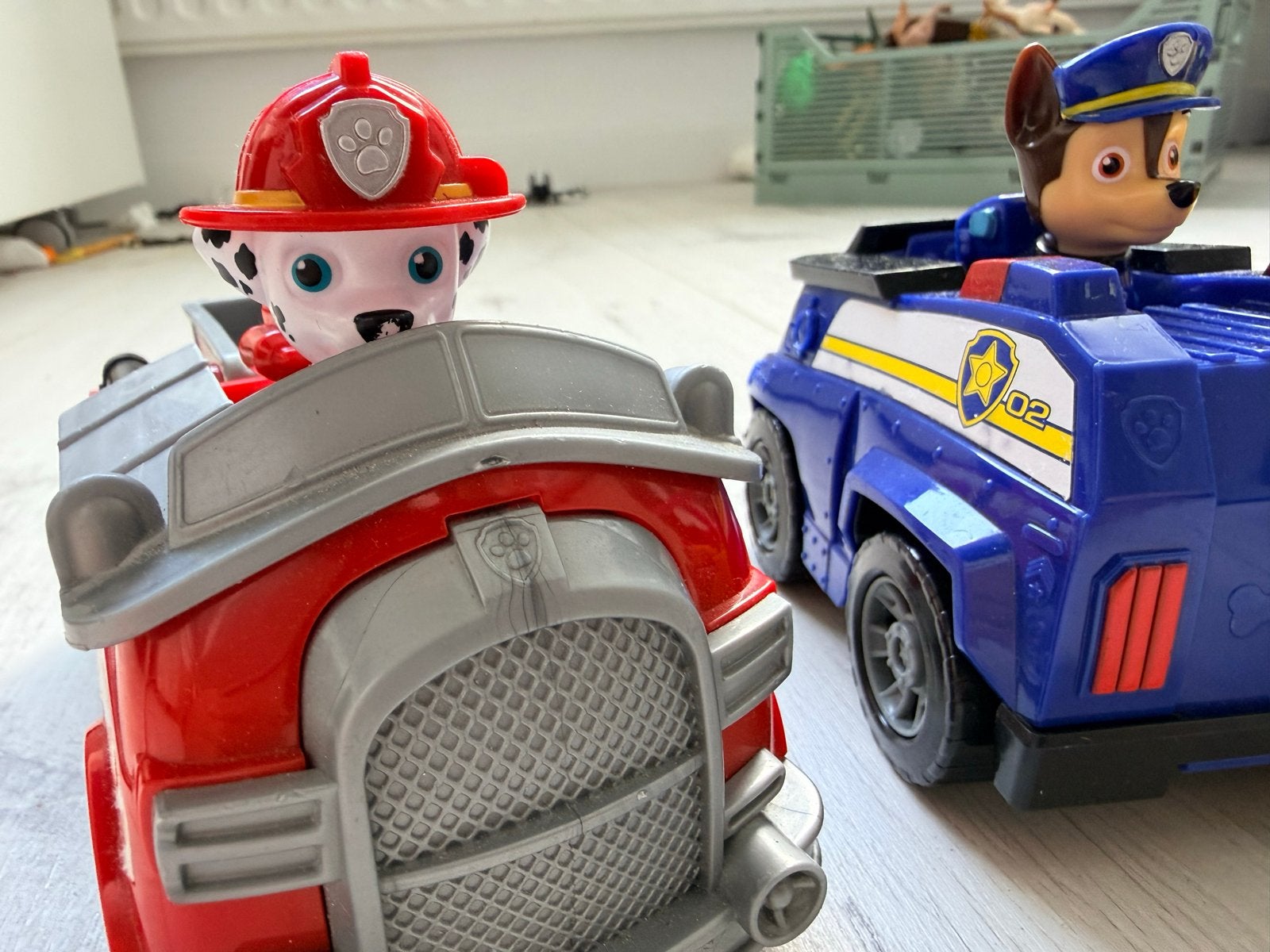 Paw Patrol voertuigen set - Marshall, Chase, Rubble, Skye, Ophalen of Verzenden, Gebruikt