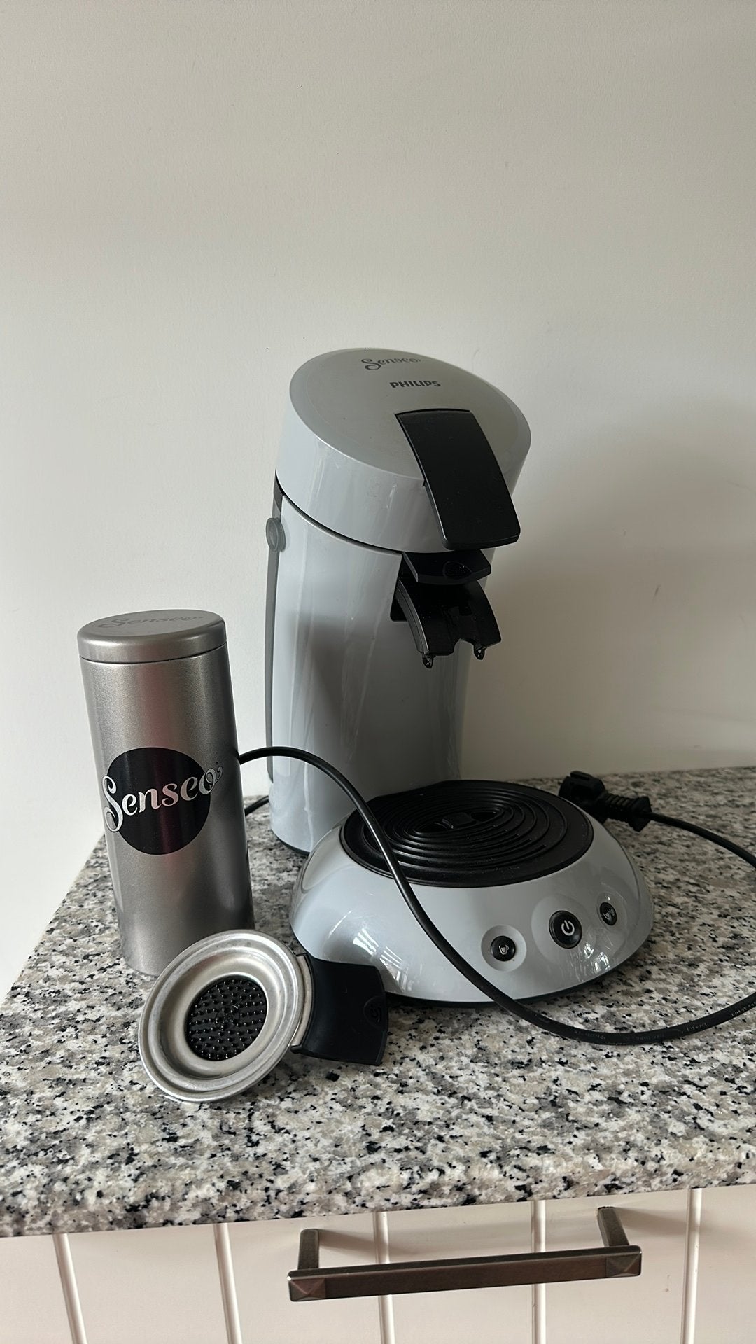 Philips Senseo koffiezetapparaat HD 6553 grijs padsbus, Koffiemachine, Ophalen of Verzenden, Zo goed als nieuw, 4 tot 10 kopjes