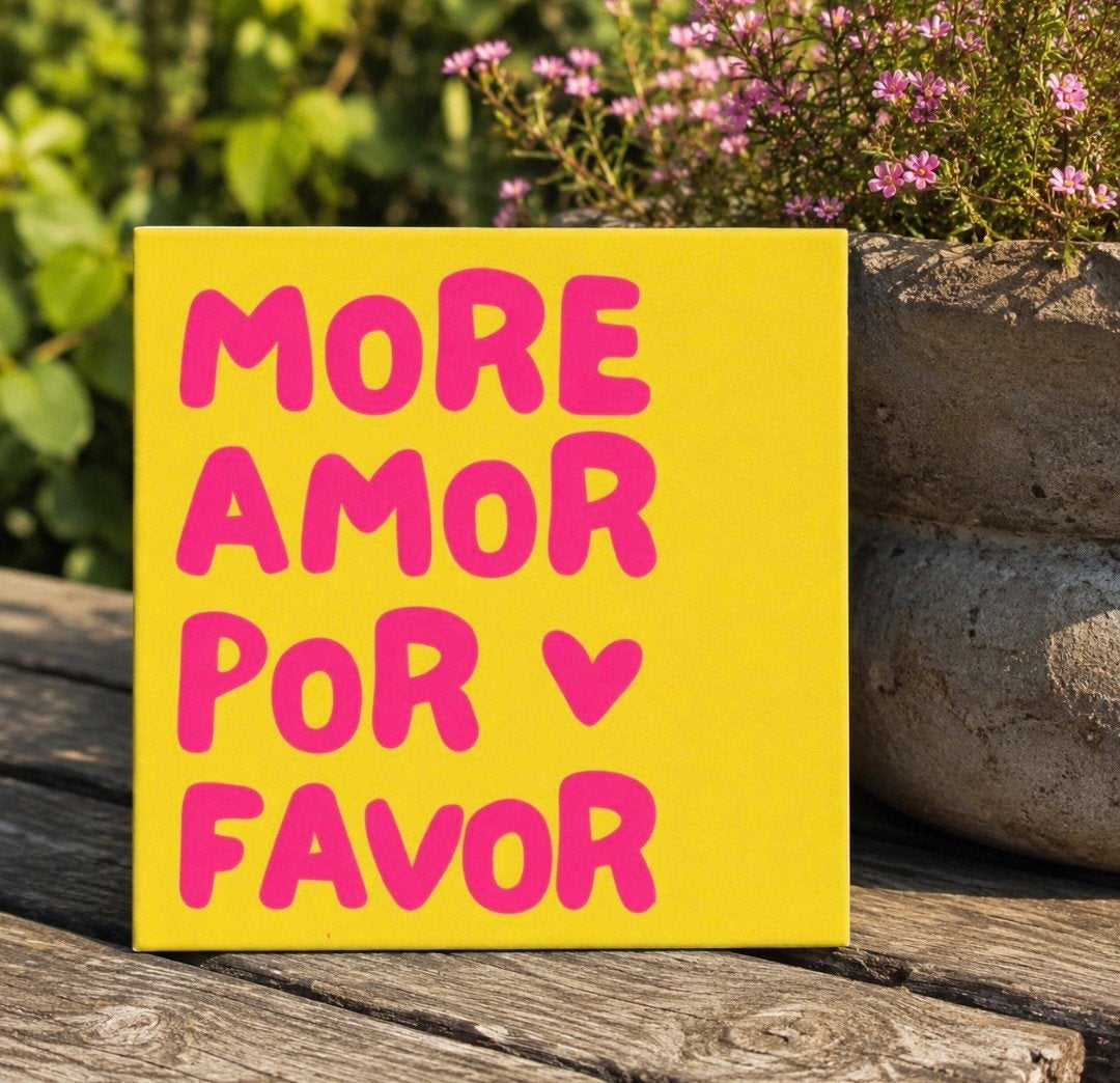 Leuk forex tegeltje - more amor por favor, Ophalen of Verzenden, Nieuw