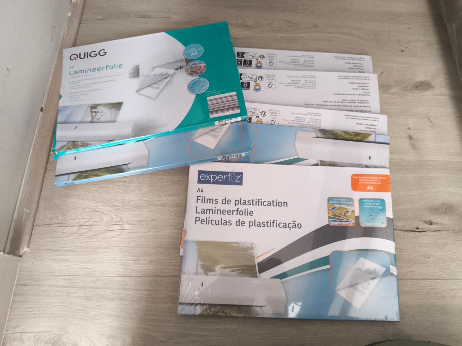 7x Nieuwe A4 Lamineerfolie - Quigg & Expertiz, Diversen, Ophalen