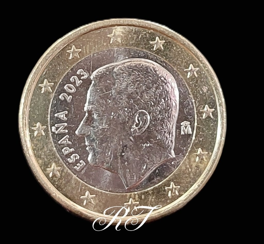 Spaanse 1 euro munt uit 2023., Ophalen of Verzenden, Spanje, 2 euro, Losse munt